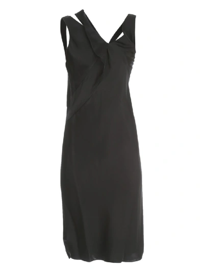 Shop Helmut Lang Sleveless Long Dress In Black