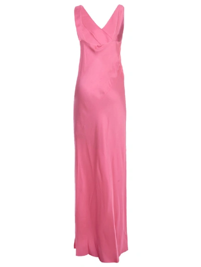 Shop Helmut Lang Sleveless Long Dress In Pink