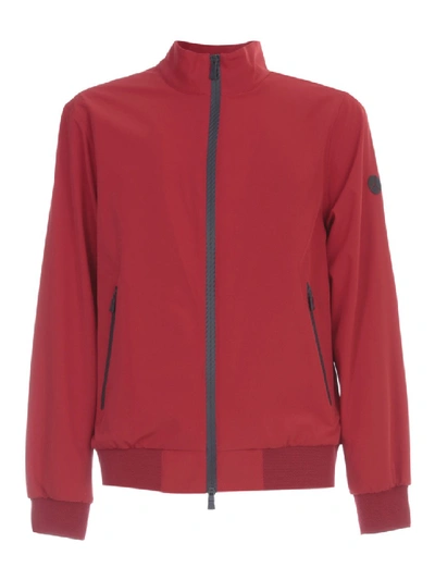 Shop People Of Shibuya Zipped Bomber In Red