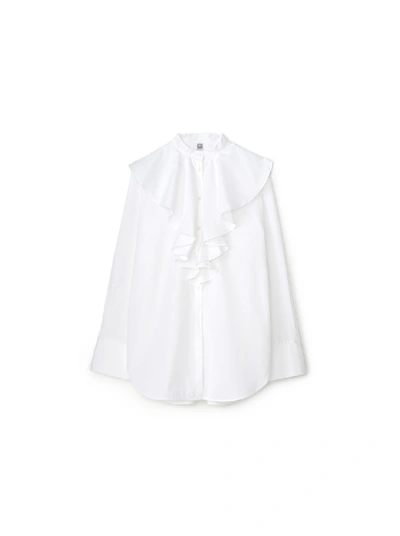 Shop Totême Cabrera Shirt In White