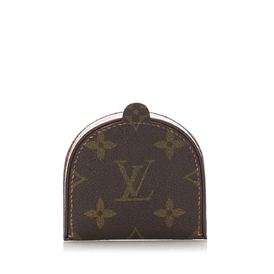 Louis Vuitton Brown Monogram Porte-Monnaie Cuvette Coin Purse Cloth  ref.203721 - Joli Closet