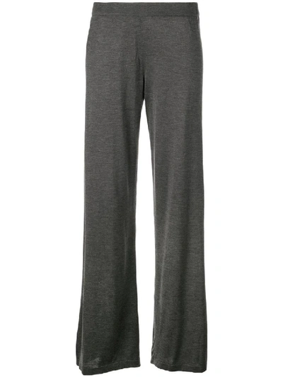 Shop The Row Wide Leg Melisa Pant In Grey