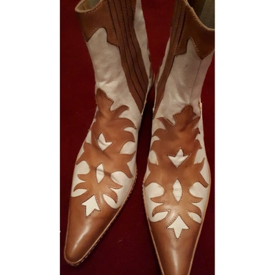 Pre-owned Sartore Leather Boots