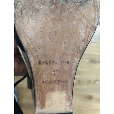 Pre-owned Balenciaga Sandals In Khaki