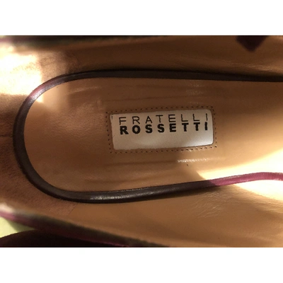 Pre-owned Fratelli Rossetti Heels In Burgundy