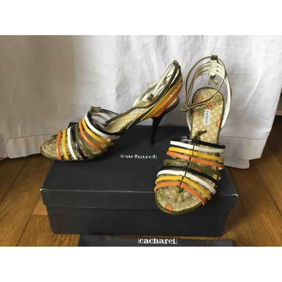 Pre-owned Cacharel Leather Sandals In Multicolour