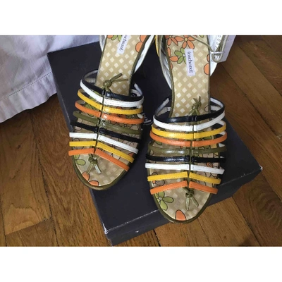 Pre-owned Cacharel Leather Sandals In Multicolour