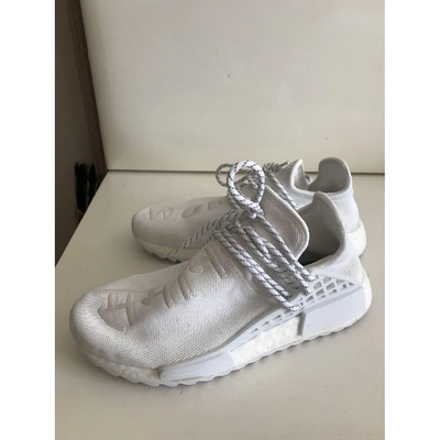 Pre-owned Adidas X Pharrell Williams Nmd Hu Cloth Trainers In White