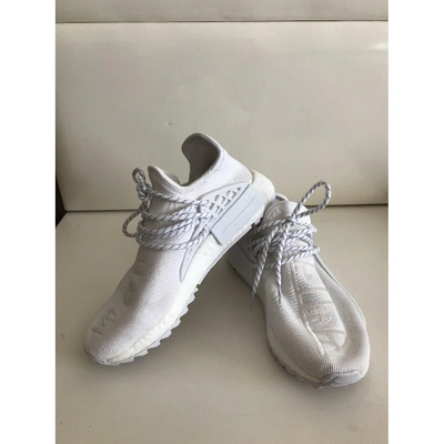 Pre-owned Adidas X Pharrell Williams Nmd Hu Cloth Trainers In White