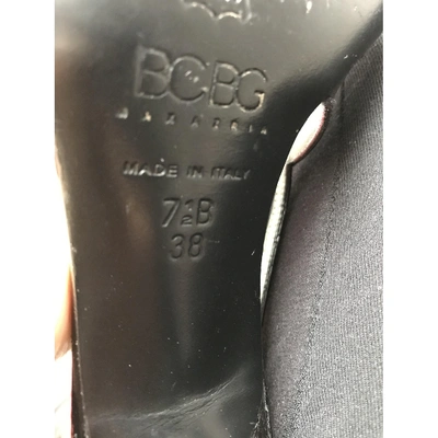 Pre-owned Bcbg Max Azria Cloth Heels In Black