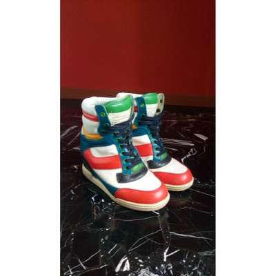 Pre-owned Marc By Marc Jacobs Multicolour Leather Trainers