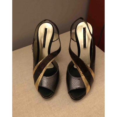 Pre-owned Diego Dolcini Leather Heels In Multicolour