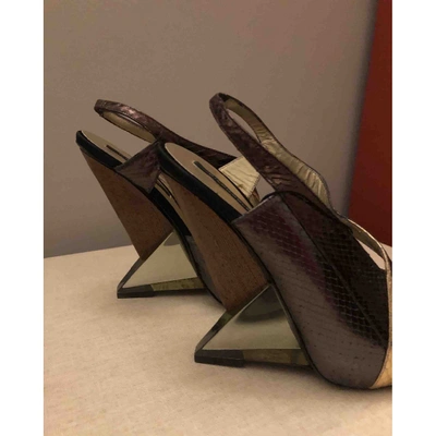 Pre-owned Diego Dolcini Leather Heels In Multicolour
