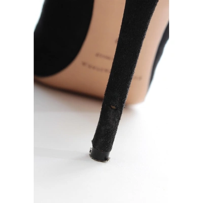 Pre-owned Bionda Castana Leather Heels In Black