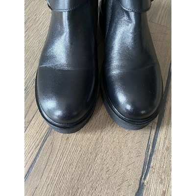 Pre-owned Twinset Black Shearling Boots