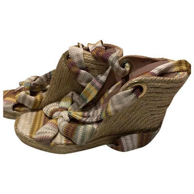 Pre-owned Missoni Cloth Espadrilles