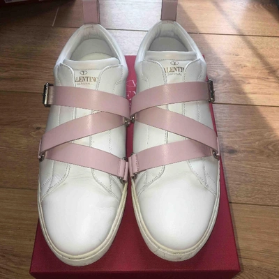 Pre-owned Valentino Garavani Heroes Vltn White Leather Trainers