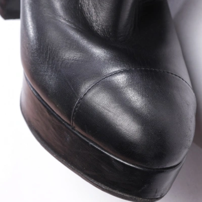 Pre-owned Chanel Black Leather Boots