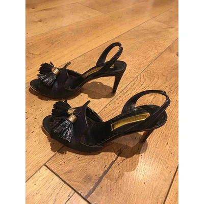 Pre-owned Rupert Sanderson Leather Sandals In Blue