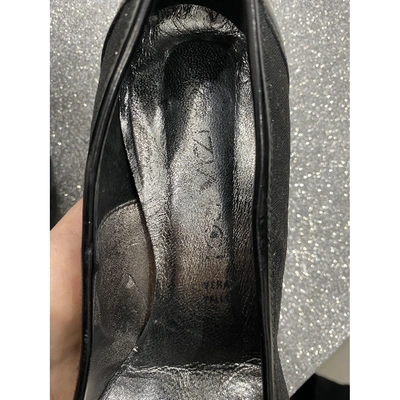 Pre-owned Krizia Cloth Heels In Black