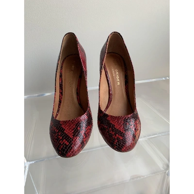 Pre-owned Kurt Geiger Leather Heels In Red