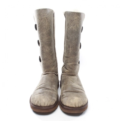 Pre-owned Ugg Beige Leather Boots