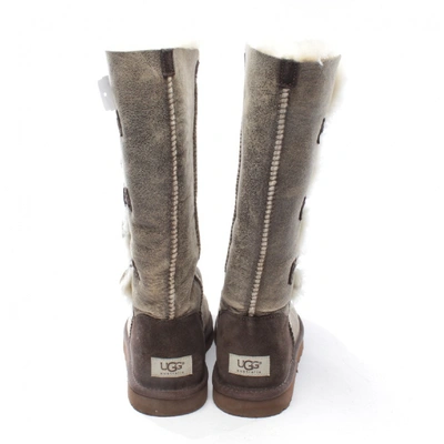 Pre-owned Ugg Beige Leather Boots