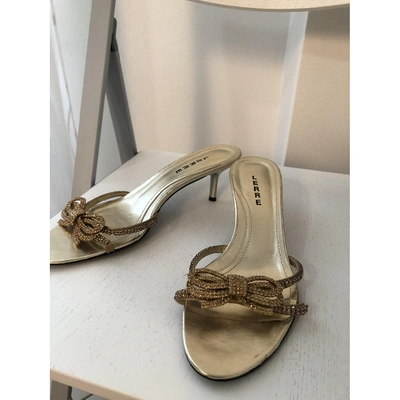 Pre-owned Lerre Gold Leather Sandals