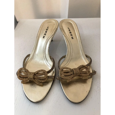 Pre-owned Lerre Gold Leather Sandals