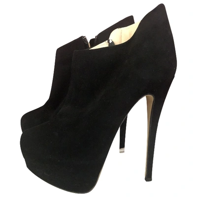 Pre-owned Giuseppe Zanotti Ankle Boots In Black