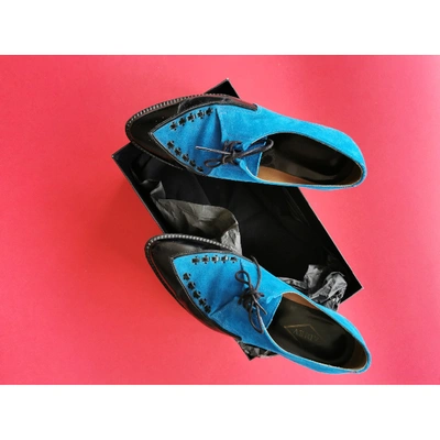 Pre-owned Adieu Lace Ups In Blue