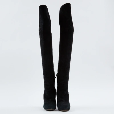 Pre-owned Aperlai Black Suede Boots