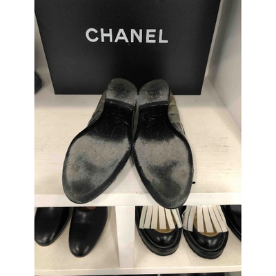 Pre-owned Chanel Black Patent Leather Ballet Flats