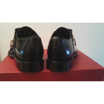 Pre-owned Roger Vivier Leather Flats In Black