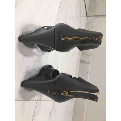 Pre-owned Balenciaga Grey Leather Sandals