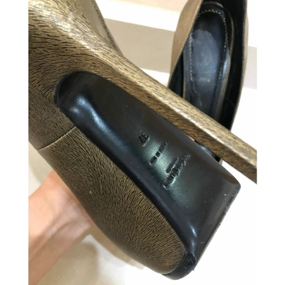 Pre-owned Saint Laurent Trib Too Leather Heels