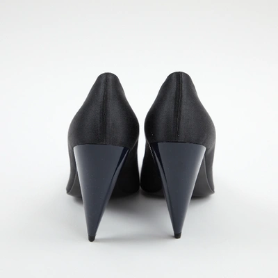 Pre-owned Lanvin Cloth Heels In Anthracite