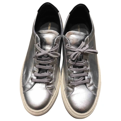 Pre-owned Common Projects Metallic Leather Trainers