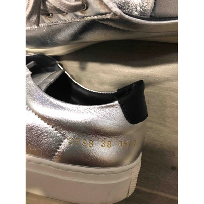 Pre-owned Common Projects Metallic Leather Trainers