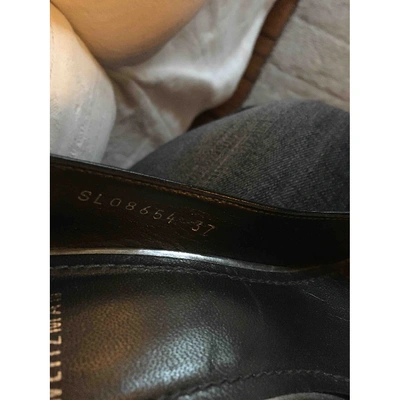 Pre-owned Stuart Weitzman Black Leather Heels