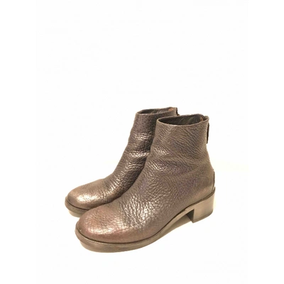 Pre-owned Marsèll Silver Leather Ankle Boots