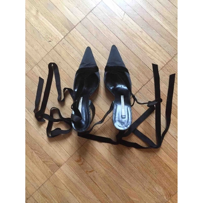 Pre-owned Diego Dolcini Cloth Heels In Black