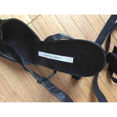 Pre-owned Diego Dolcini Cloth Heels In Black