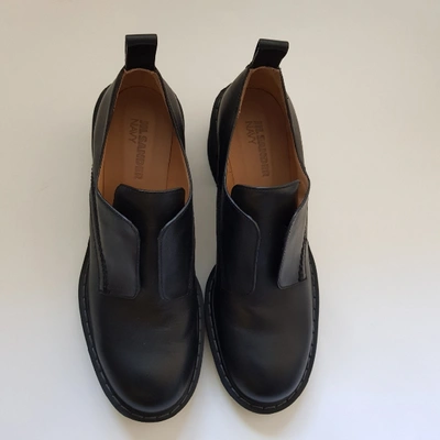 Pre-owned Jil Sander Leather Ankle Boots In Black