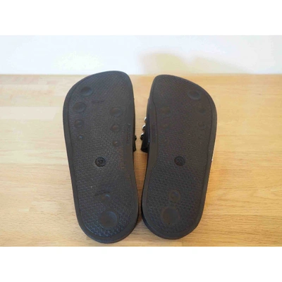 Pre-owned Sergio Rossi Black Rubber Sandals