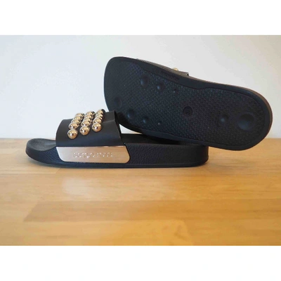 Pre-owned Sergio Rossi Black Rubber Sandals