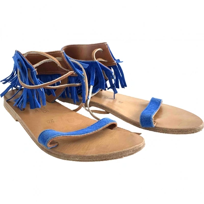 Pre-owned Kjacques Sandals In Blue