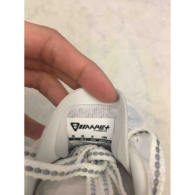 Pre-owned A Bathing Ape White Cloth Trainers