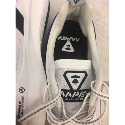 Pre-owned A Bathing Ape White Cloth Trainers