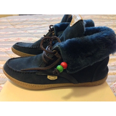 Pre-owned Dolfie Snow Boots In Blue